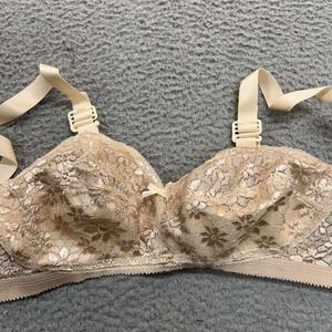 VTG Norvell Bra 32G Full Coverage 874 Floral Lace Soft Cup Cone Bullet NWOT